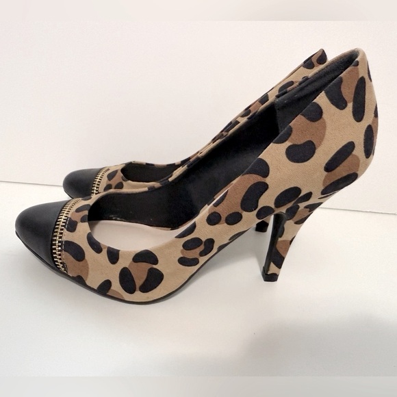 Fergalicious Leopard Print Stiletto Heels - Size 6 - Picture 8 of 11